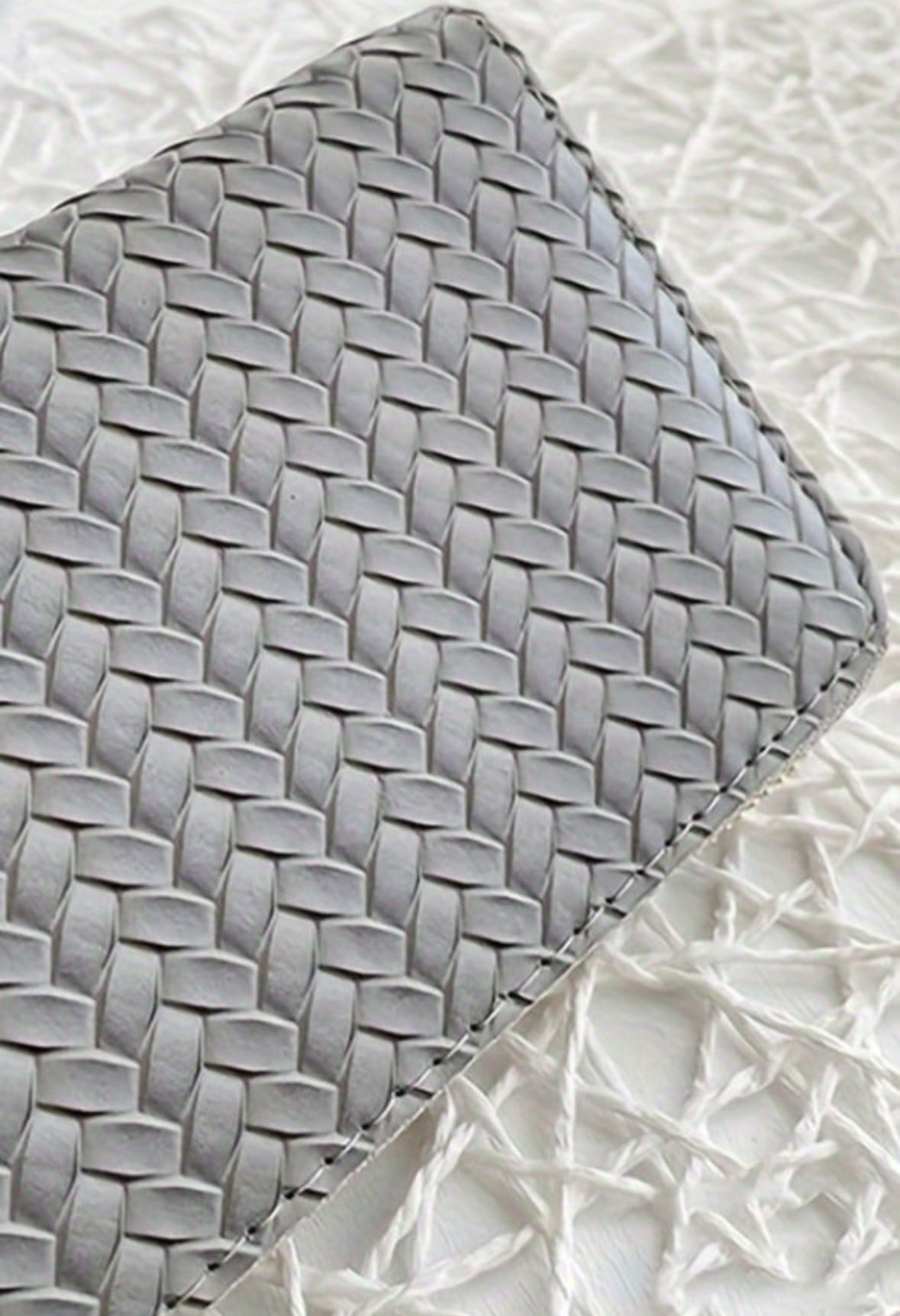 Grey Woven Wallet RTS