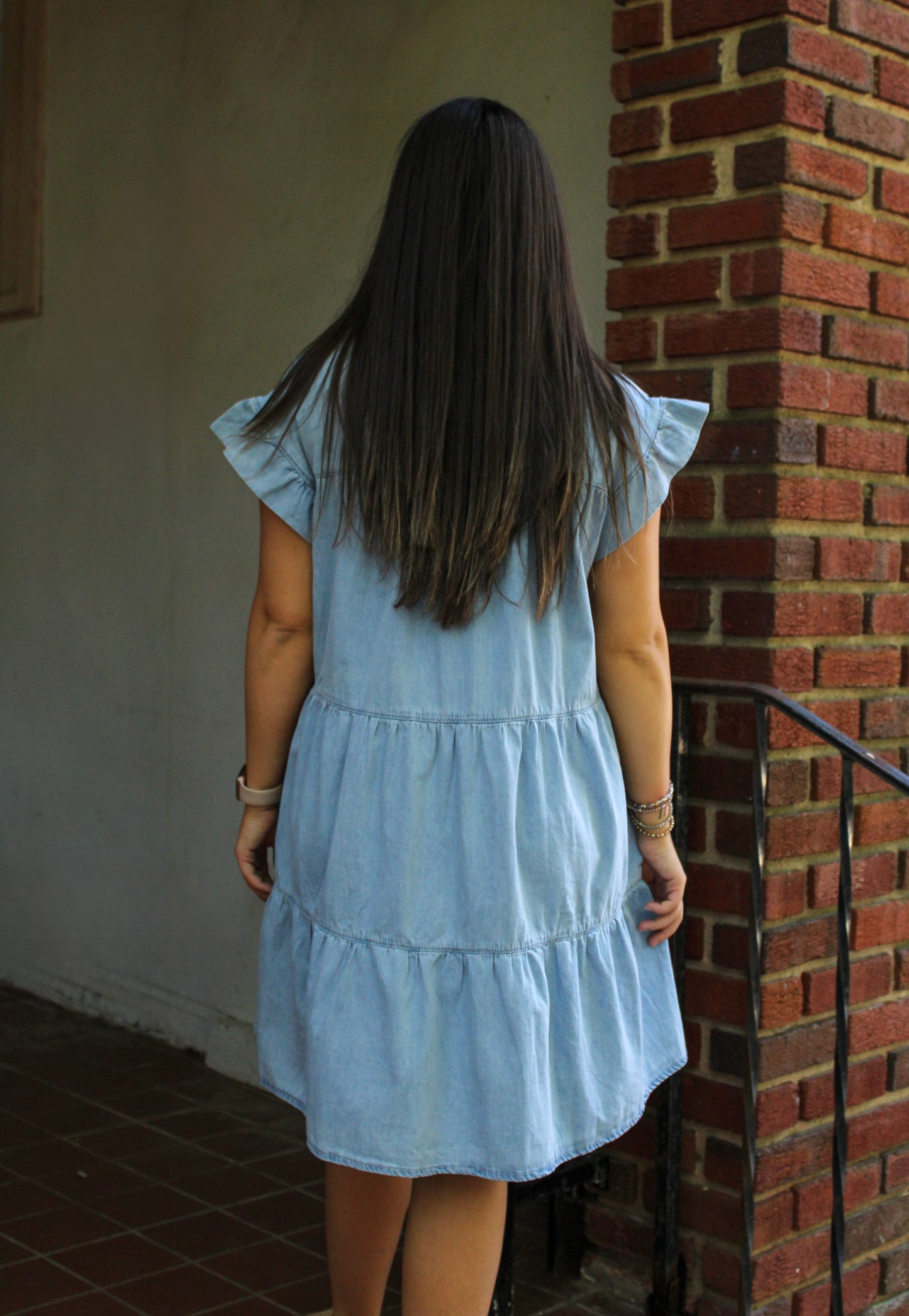 Denim Ruffle Dress LT