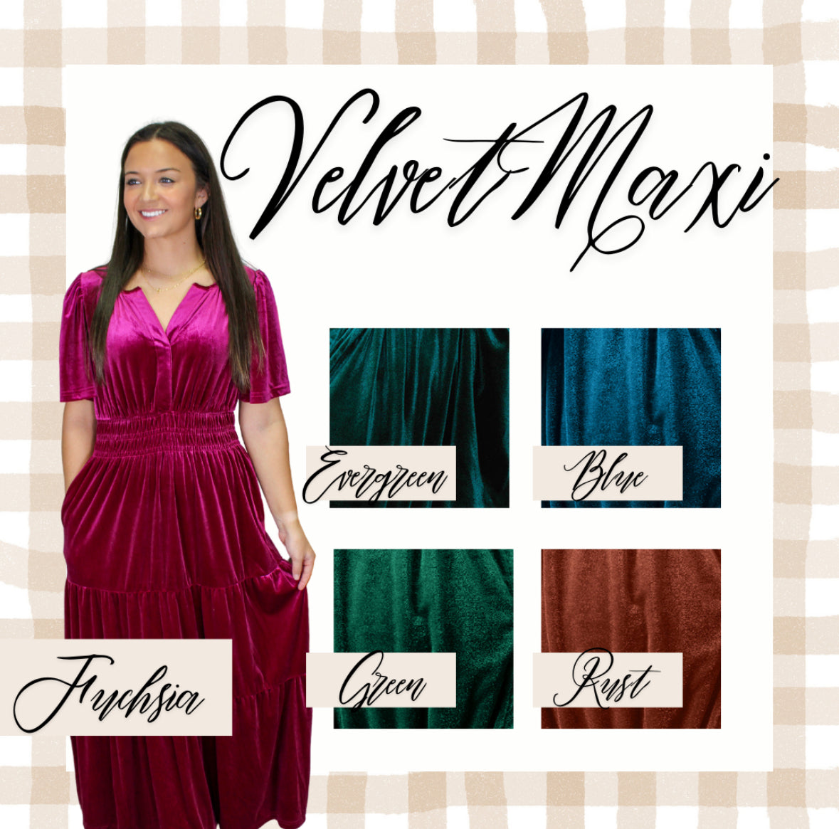 Velvet Maxi *MULTIPLE COLORS* RTS