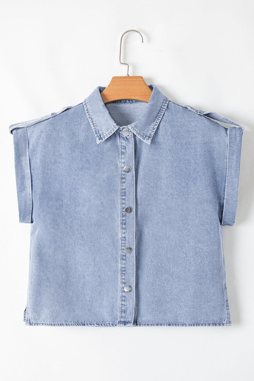 Denim Cap Sleeve Top May.