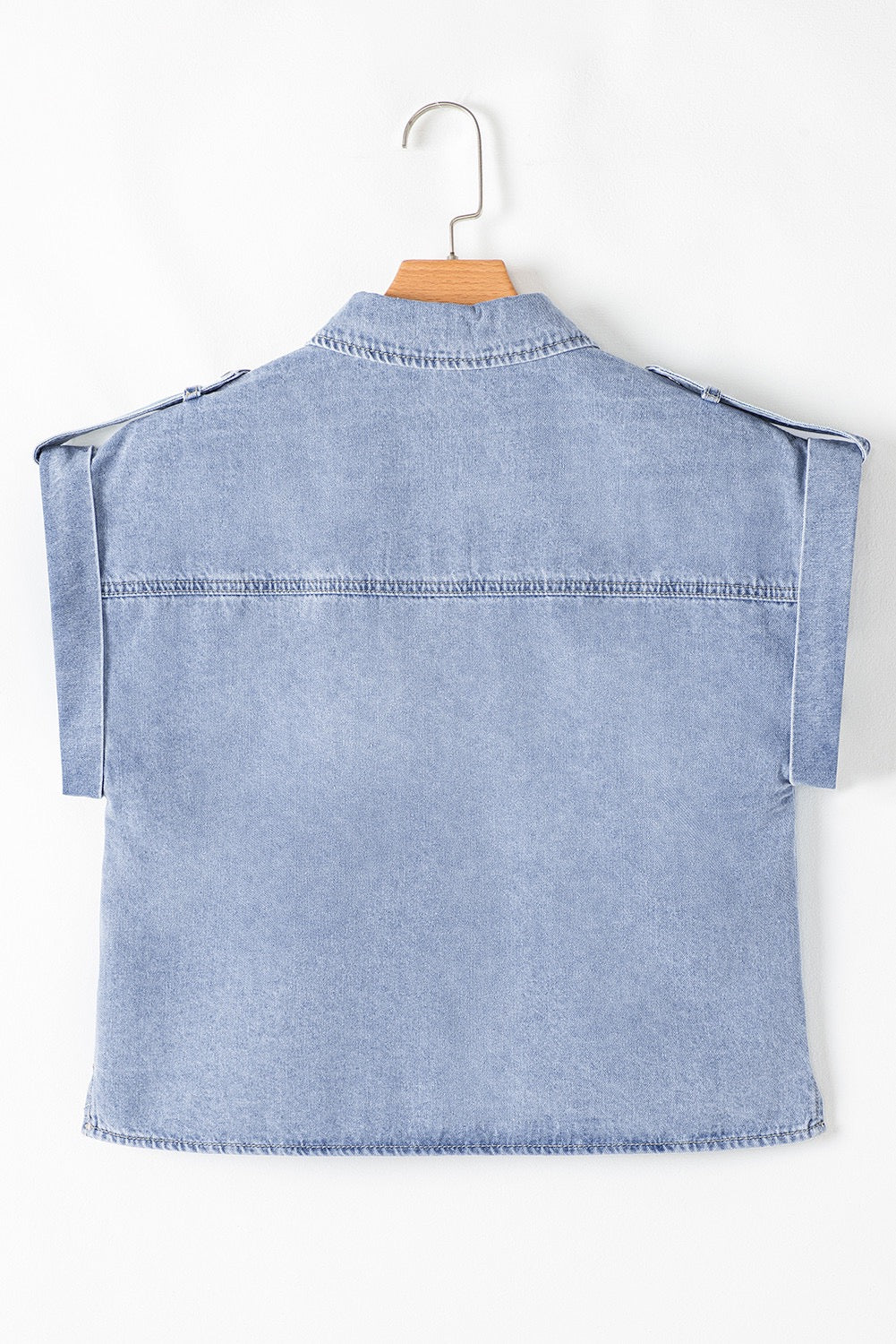 Denim Cap Sleeve Top May.