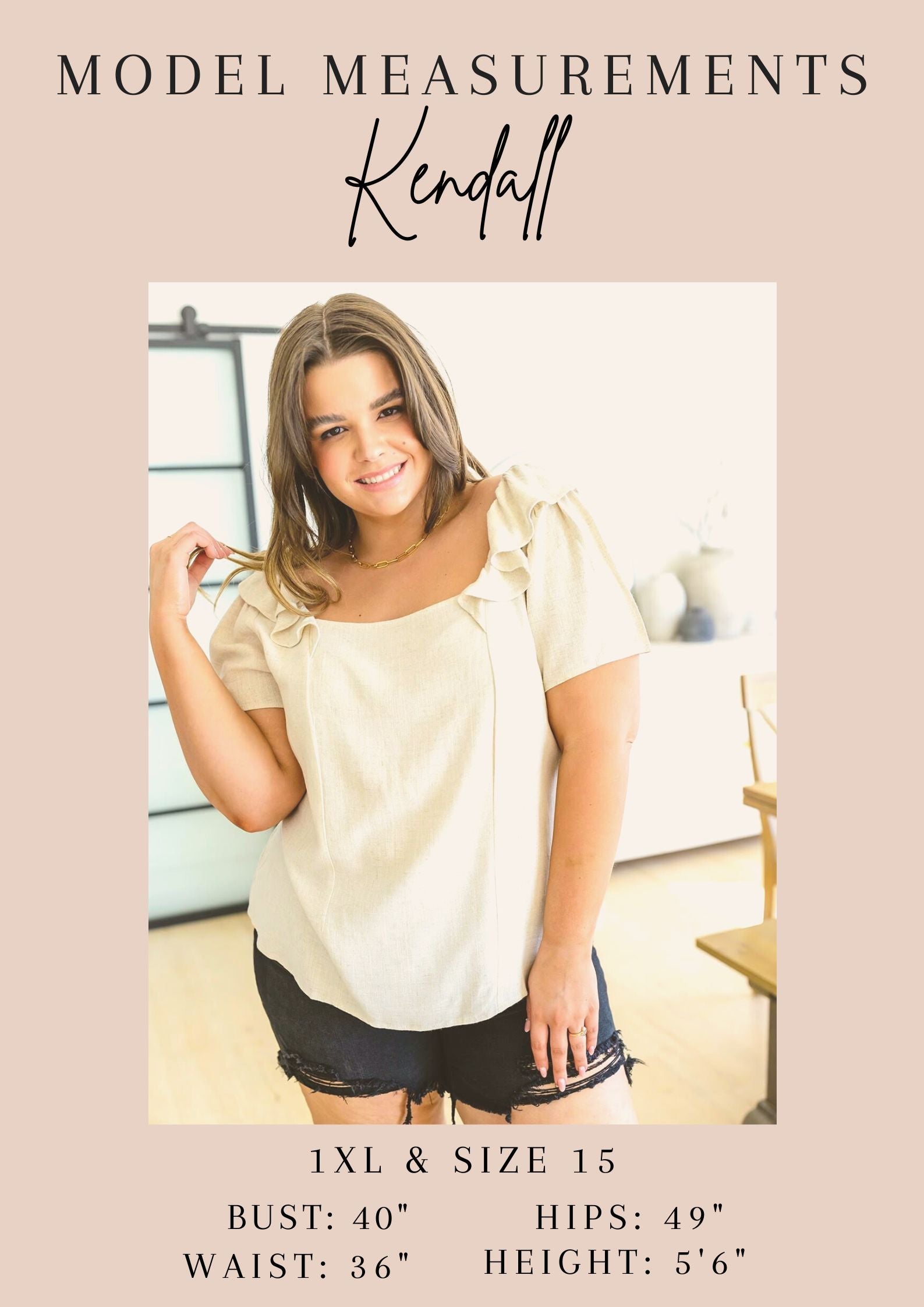 Ribbed Jersey Knit, short sleeve top in light Orange
Decorative Buttons
Scoop Neckline
Slim Fit
95% Polyester, 5% Spandex
True to Size