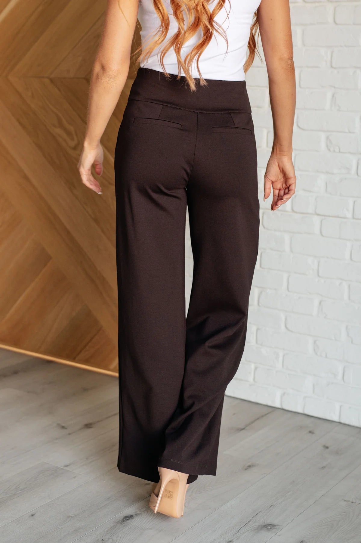 Magic wide Leg Pants in Chocolate