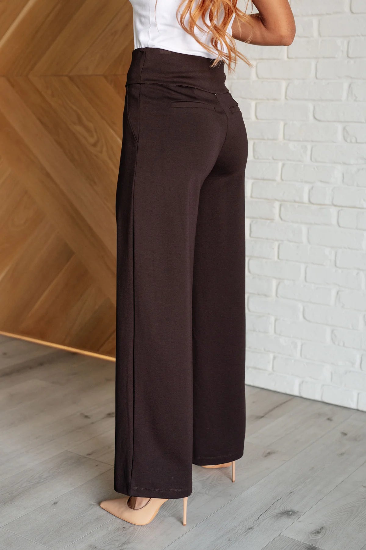 Magic wide Leg Pants in Chocolate
