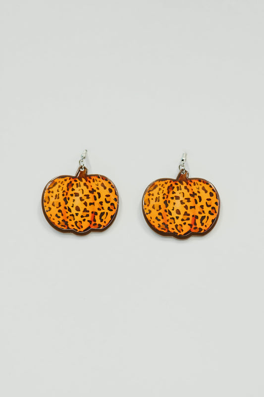 Leopard Pumpkin Design earrings
Silver Open Hook Push Back Closure
Pumpkin: 1.5” X 1 3/8”
100% PMMA
Extremely Lightweight