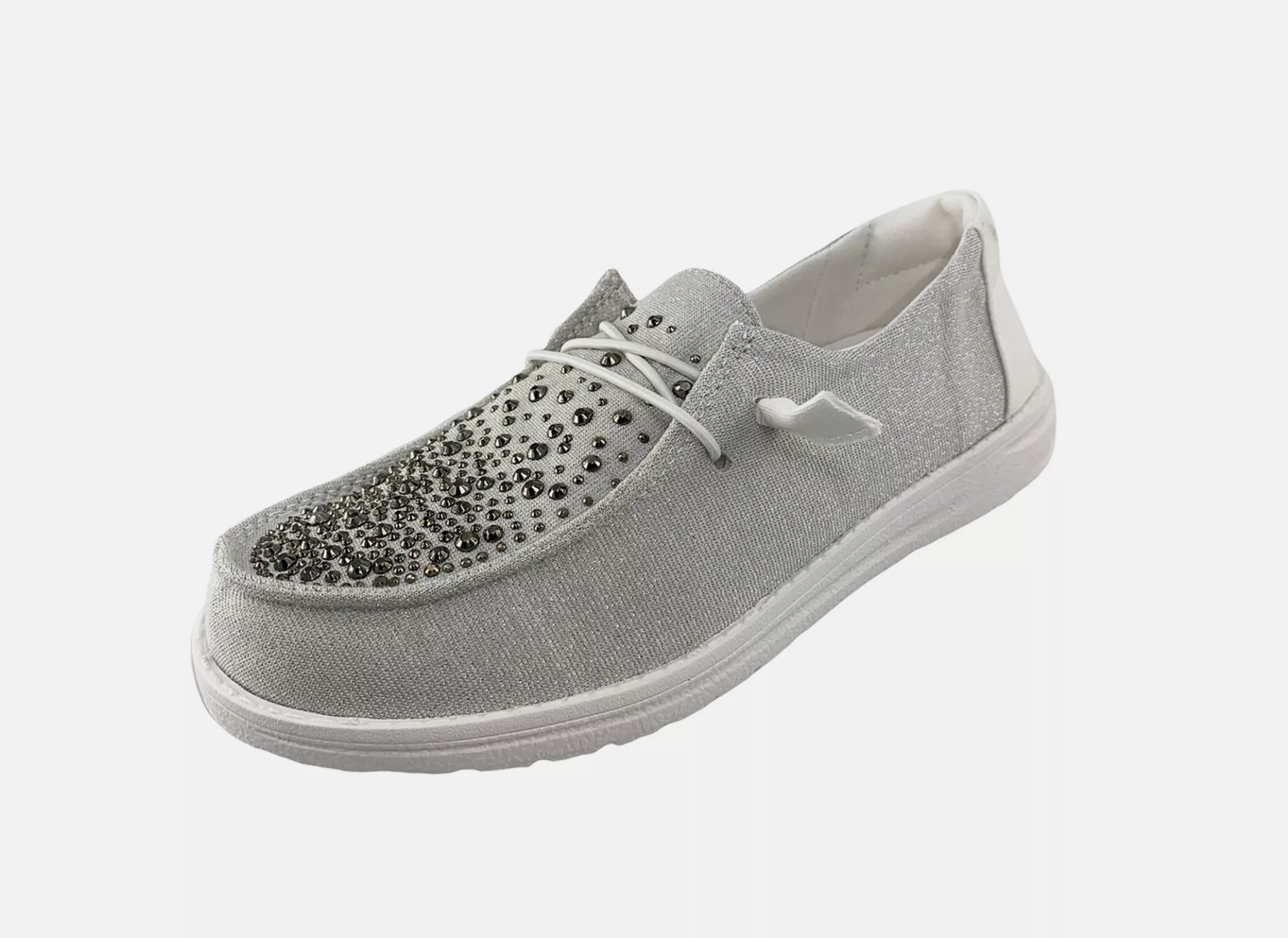 Grey Sneaker, lightweight, rhinestones