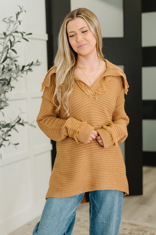 Textured Ribbed Knit sweater in Taupe by Jodifil
Wide Collar
V-Neckline
Drop Shoulder
Scooped Hem
Stretchy + Medium weight
Fringe Details
100% Acrylic
Wash cold, hang dry
Relaxed fit