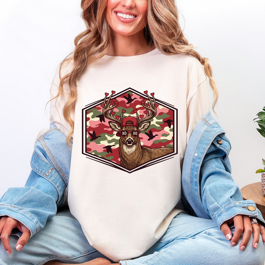 Valentine Buck Graphic Tee