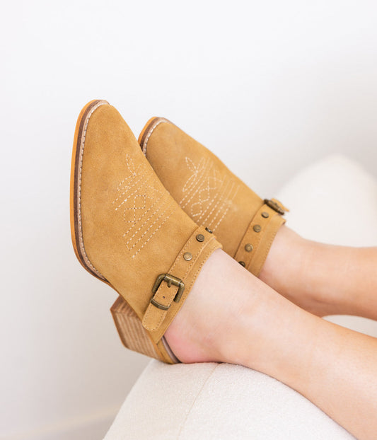 Western Mule in Tan by Naughty Monkey