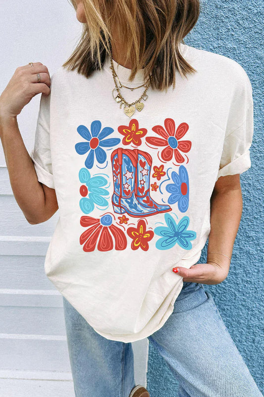 Patriotic Boots Top
