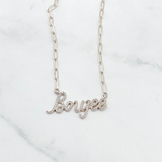 Gold "Boujee" necklace 