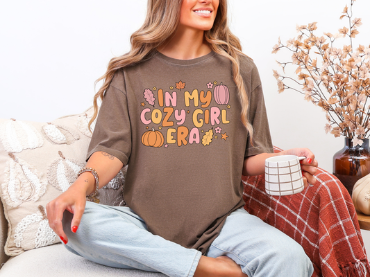 In My Cozy Girl Era short sleeve graphic tee