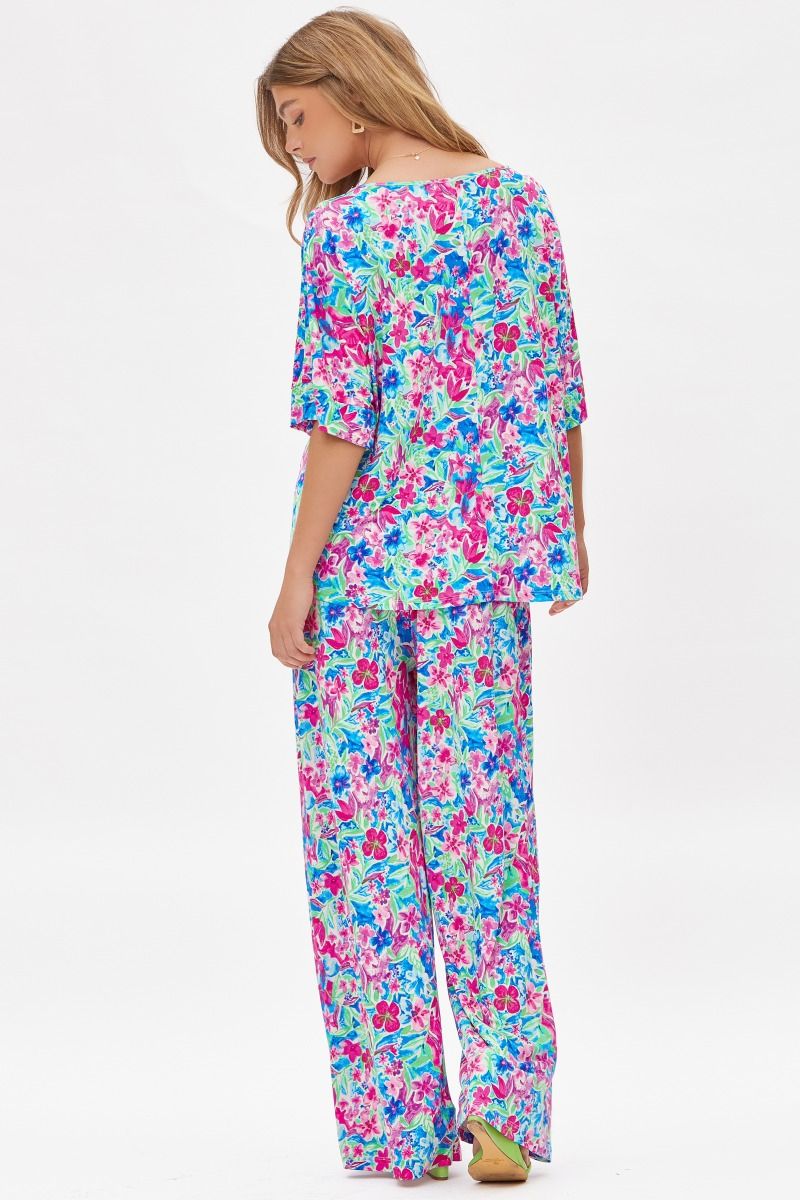 Dear Scarlett wrinkle free Cabana Set in Violet