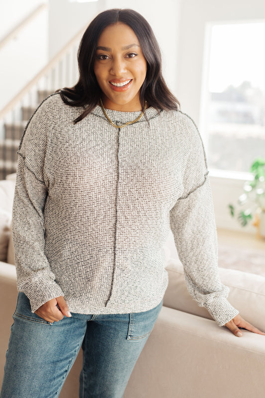 Long sleeve Lightweight Waffle Knit sweater by Shopin LA
Round Neckline
Dropped Shoulder
Exposed Seams
Slim Fit
47% Cotton, 51% Polyester, 2% Spandex
True to Size