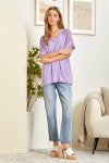 Casual Tunic Top in Lilac