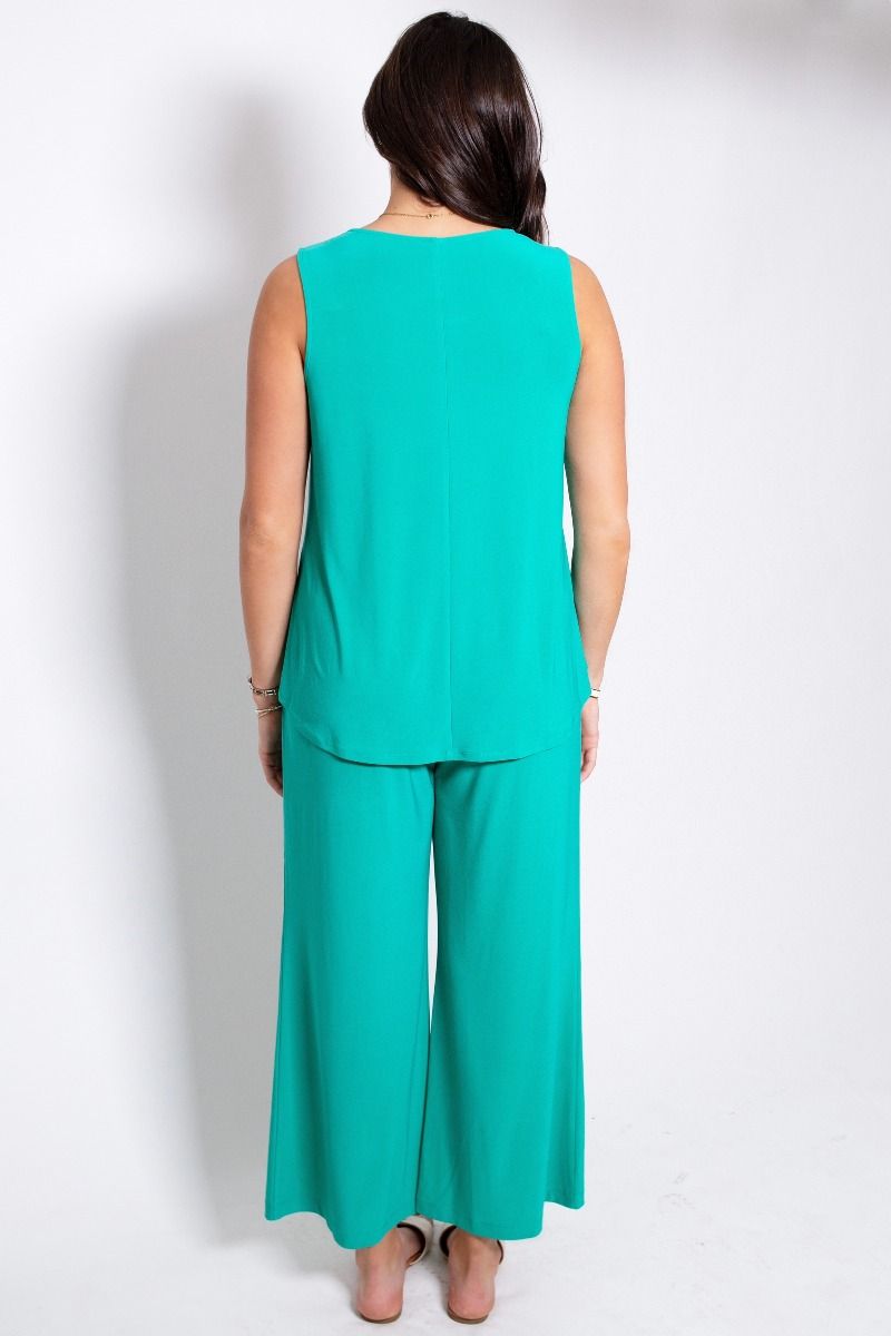 Dear Scarlett wrinkle free pants set regular and plus sizes in Aqua, Emerald, Hot Pink, Orchid, Red, Royal Blue