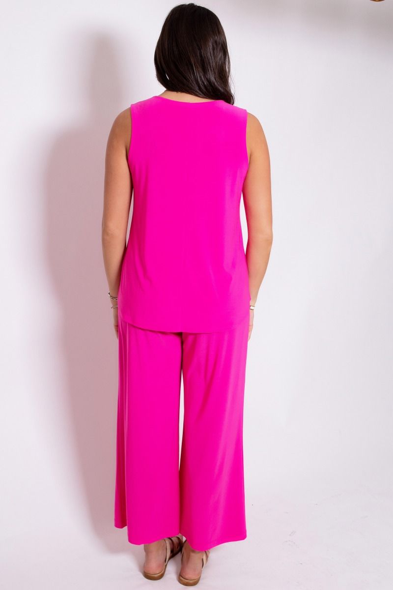 Dear Scarlett wrinkle free pants set regular and plus sizes in Aqua, Emerald, Hot Pink, Orchid, Red, Royal Blue
