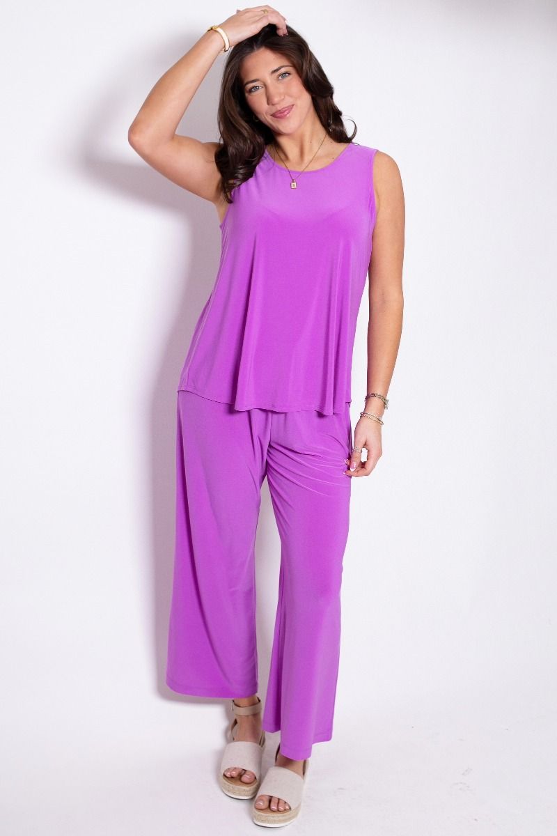 Dear Scarlett wrinkle free pants set regular and plus sizes in Aqua, Emerald, Hot Pink, Orchid, Red, Royal Blue