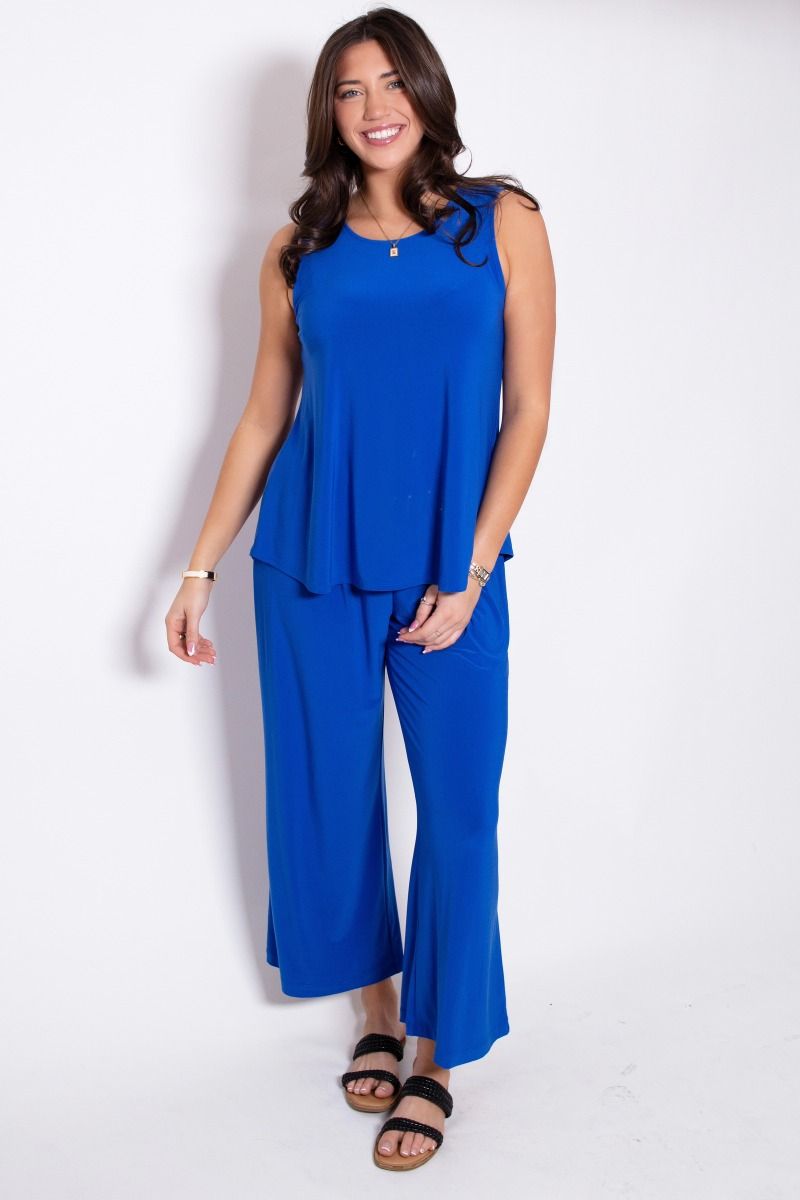 Dear Scarlett wrinkle free pants set regular and plus sizes in Aqua, Emerald, Hot Pink, Orchid, Red, Royal Blue