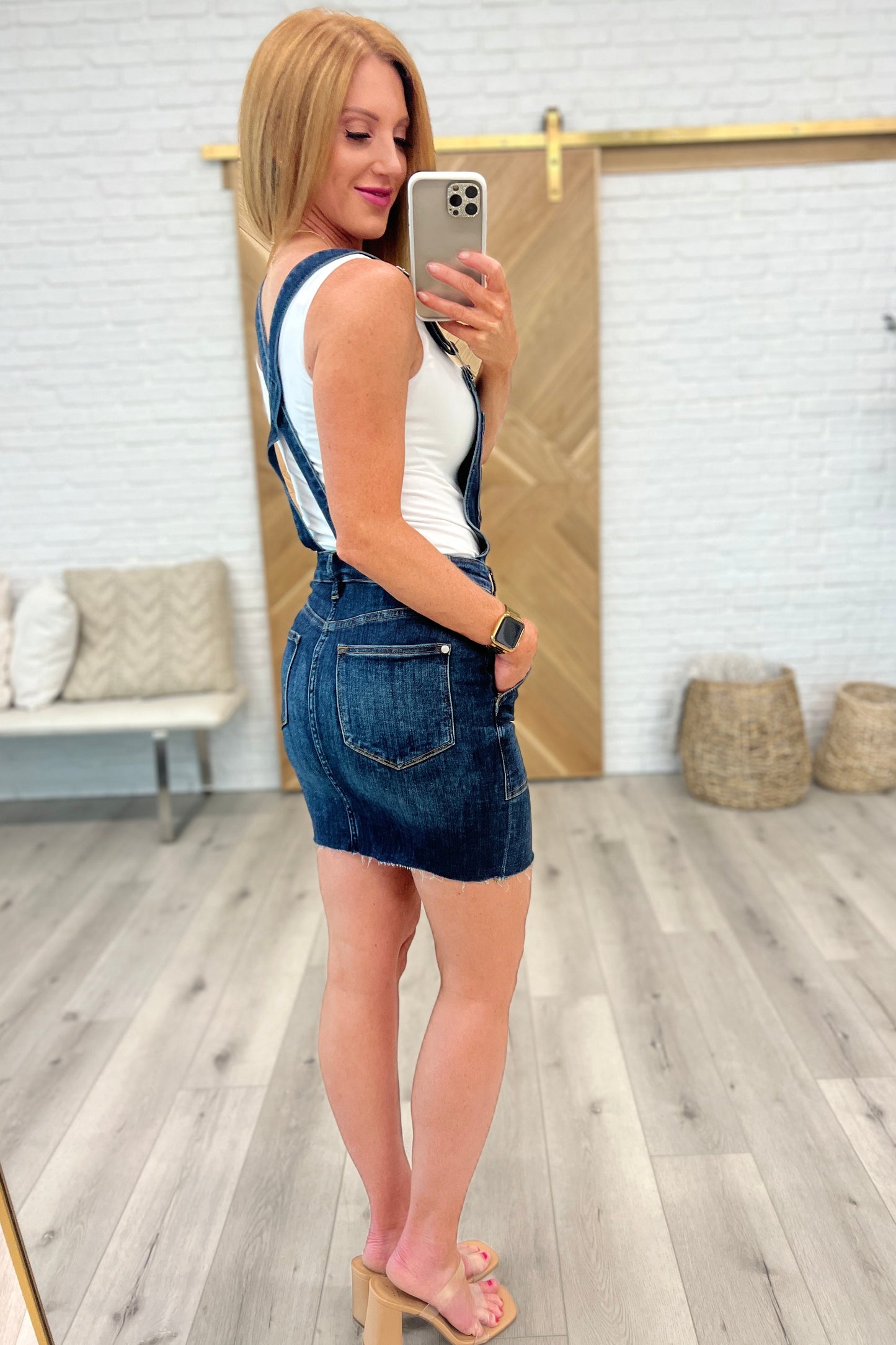 Agnes Denim Overall Dress